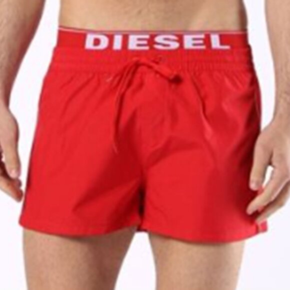 Diesel Swim Trunks - "Bmbx-dolphin" - RED - Sz Small (EU 46) - NWT - Picture 1 of 6